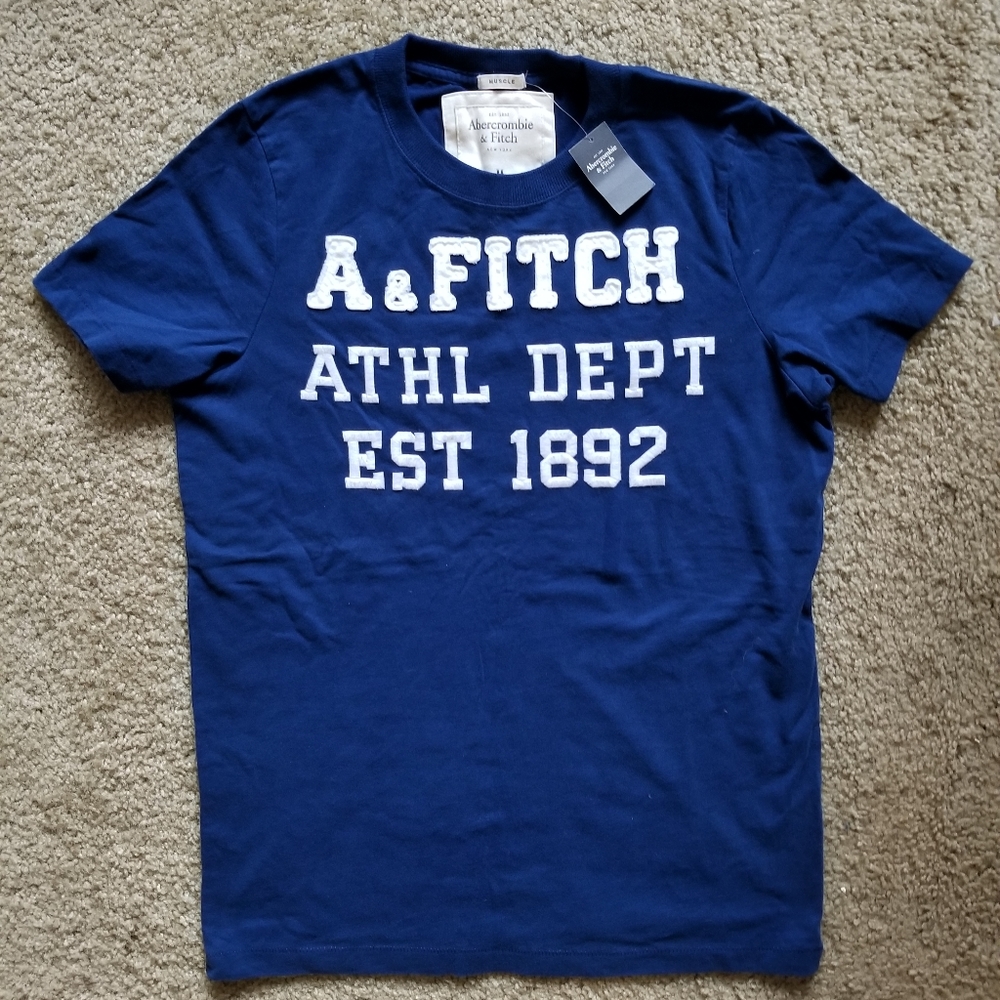 Blue Abercrombie & Fitch tee